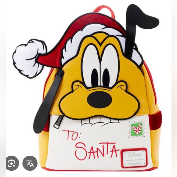 Loungefly Pluto letters to Santa mini backpack New - Picture 1 of 6
